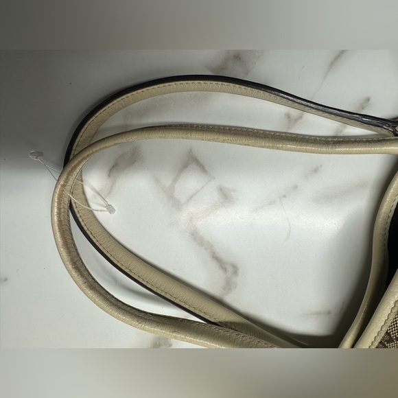 Authentic GUCCI Princy Web Sherry Line Canvas Leather Tote w/COA - Picture 9 of 12